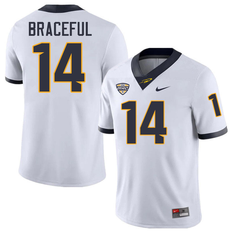 Tashi Braceful Toledo Jersey,Toledo Rockets College Football Jersey Youth College-White